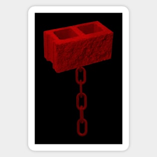 Red Blockchain Sticker